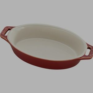 Staub Ceramic 6.5-inch Oval Baking Dish - …